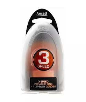 Ansell 3 Speed Vibrating Ring