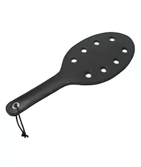 Strict Leather Rounded Paddle With Holes