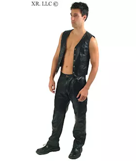 Mens Leather Vest