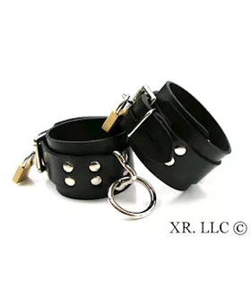 Strict Leather Locking Rubber Ankle Restraints