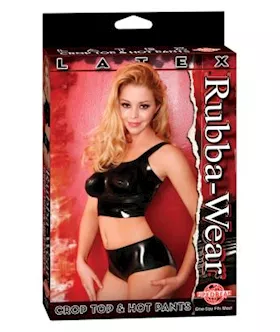 Rubba Wear Latex Crop Top