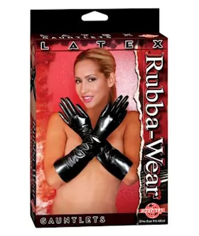 Rubba Wear Latex Gauntlets