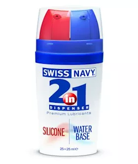 2-in-1 Dispenser: Silicone And Water-based Lube