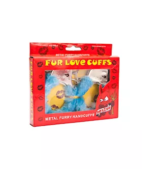 Blue Fluffy Hand Cuffs