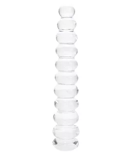 Bumpy Road Glass Dildo
