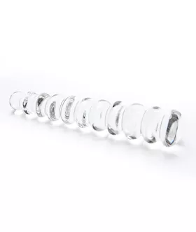 Bumpy Road Glass Dildo