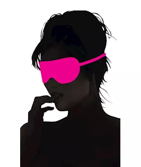 Neon Satin Love Mask