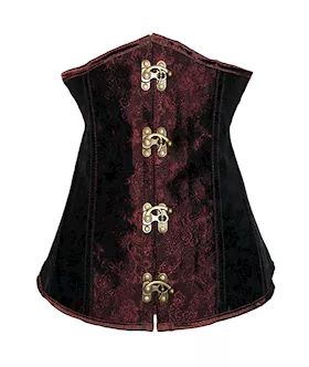 Brown Brocade Under-bust Corset