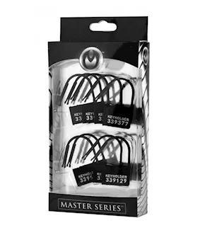 Keyholder 10 Pack Numbered Plastic Chastity Locks