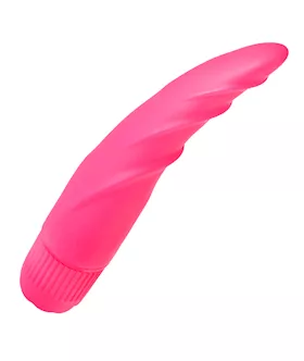 Pink Curved Silicone Tongue Vibe
