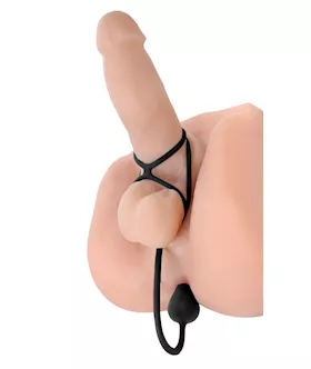 Silicone Triple Ring With Compact Anal Plug