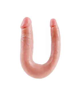 King Cock UShaped Medium Double Trouble Dildo
