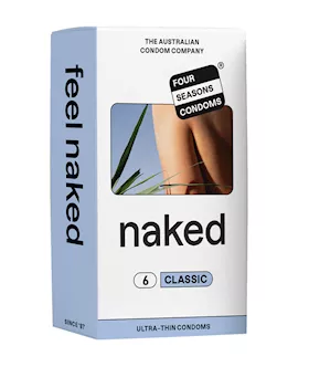 Four Seasons Naked Classic Condoms  6 Pack