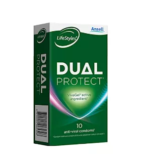 Ansell Lifestyles 10s Dual Protect Condoms