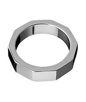 Stainless Steel Hex Nut Cock Ring- 2 Inch