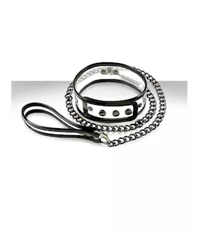 Bare Bondage Collar And Leash 18in