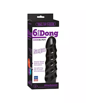 Vac-u-lock Code 6 Inch Dildo Raging Hard-ons