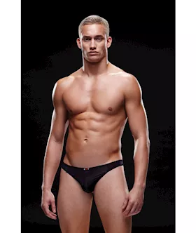 Envy Microfiber Thong L Xl Black