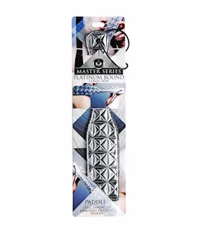 Platinum Bound Flogged Embossed Metallic Flogger