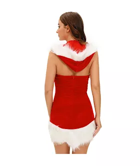Christmas Beauty Hooded Dress