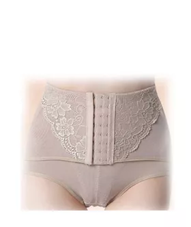 Apricot Floral Lace Splice Tummy Control Shapewear
