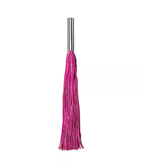 Leather Whip Metal Long