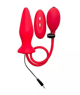 Inflatable Vibrating Silicone Plug