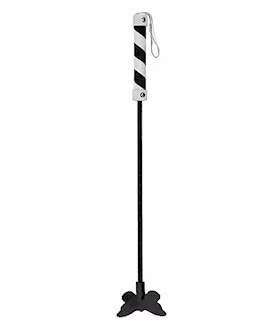 Butterfly Crop Suede Black White