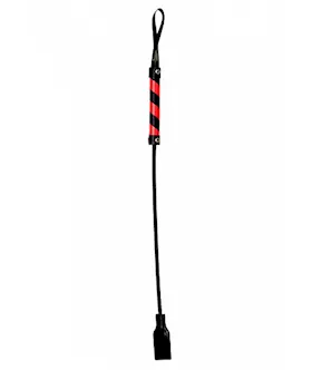 Cube Tipped Crop Pvc Black Red