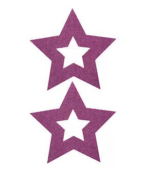 Nipple Sticker Stars Purple
