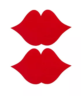 Nipple Sticker Lips Red