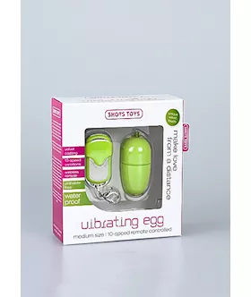 10 Speed Remote Vibrating Egg Medium Green