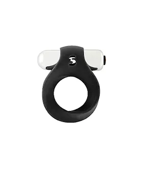 Vibrating Endless Cockring Black