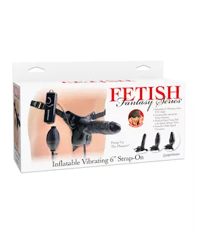 Fetish Fantasy Series Inflatable Vibrating 6 Strap-on