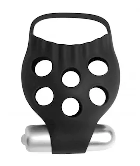 Vibrating Silicone Ball Pouch
