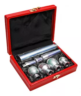 6 Piece Deluxe Aluminum Enema Tip Set