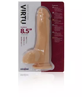 Virtu Magic Flesh Realistic 8.5 In Dong With Balls