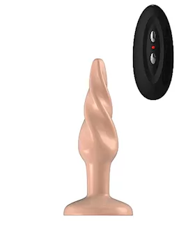 Bottom Line Buttplug Rubber Flesh Vibrating 5 In Model 5
