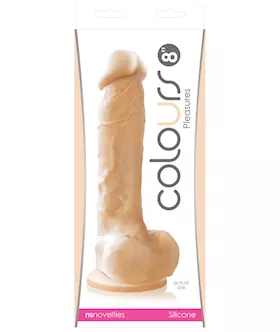 Colours Pleasures Suction Cup Dildo with Balls