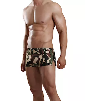 Camo Print Shorts