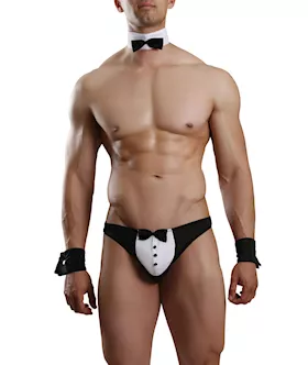 Tuxedo Thong Set