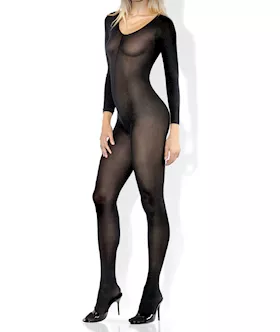 Long Sleeve Sheer Bodystocking