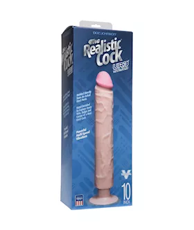 The Realistic Cock Ur3 Vibrating 10 Inch Without Balls