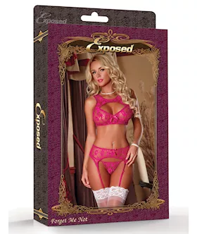Bra Garter & G-strng Raspb