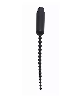 Dark Rod Vibrating Beaded Silicone Sound