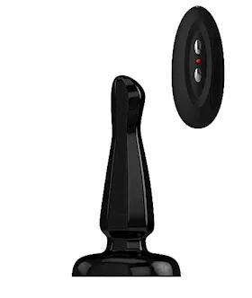 Buttplug Rubber Vibrating 5 Inch Model 3 Black