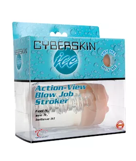 Cyberskin Ice Action-view Blow Job Stroker