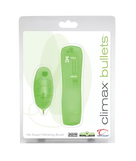 Climax Bullets 10x Super Vibrating Bullet Green