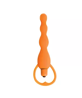 Climax Silicone Vibrating Bum Beads Orange