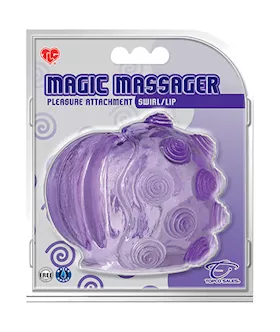 Tlc Magic Massager Pleasure Attachment Swirl/lip